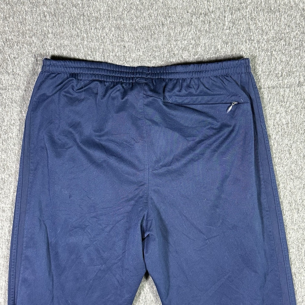Adidas Sweatpants Mens Size Large Navy Blue ActiveWear Pocket Zipper - Picture 2 of 5